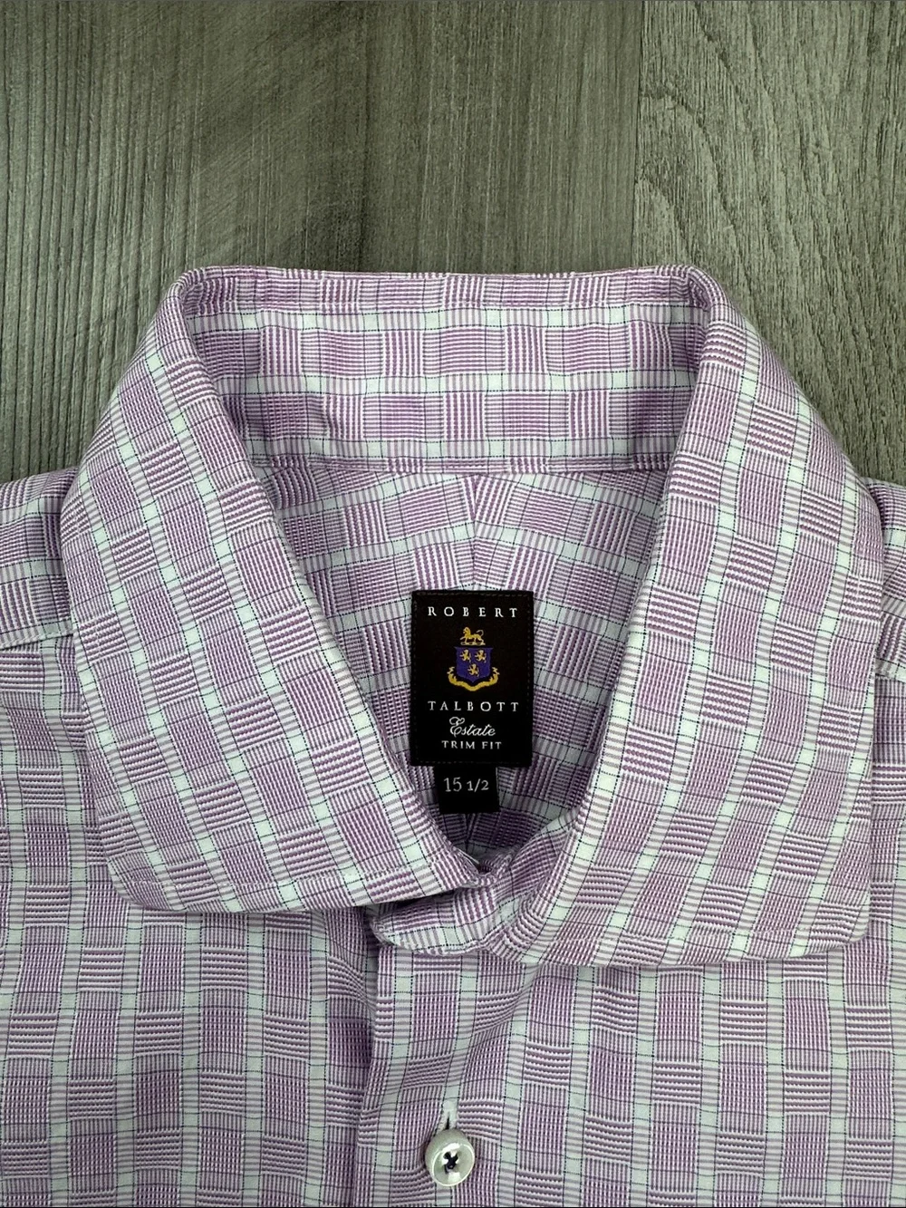 Robert Talbott Estate Trim Fit Plaid Long Sleeve Button Down - 15.5